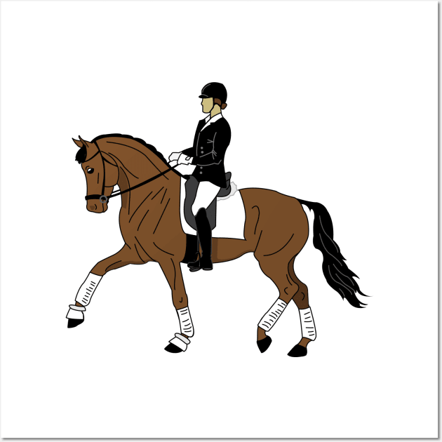 Dressage Rider Wall Art by DickinsonDesign